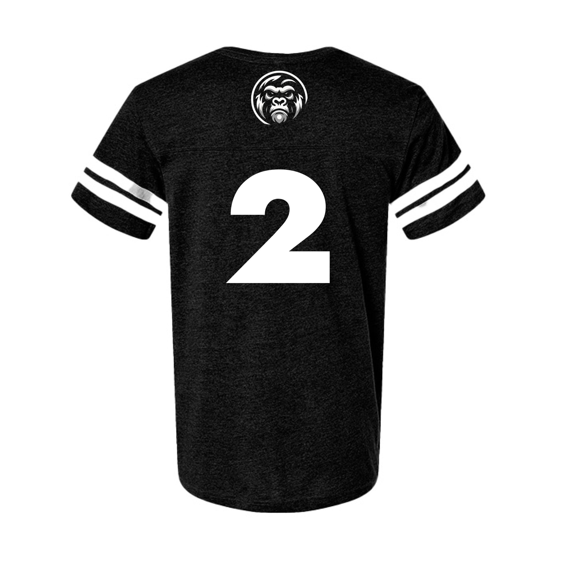 Black Solid/ White - BACK