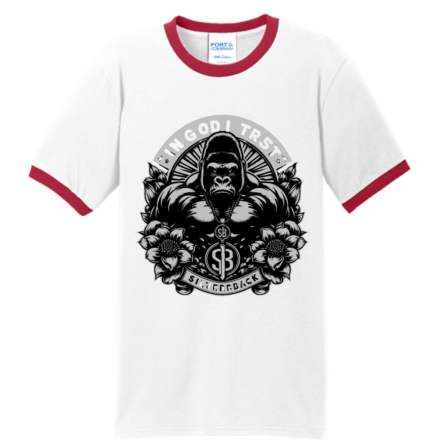 White/ Red - PC54R - FRONT